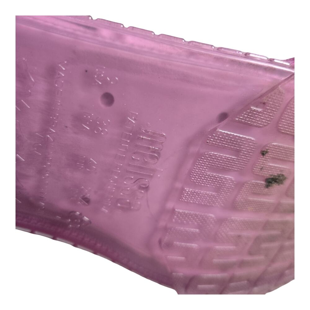 Melissa Spencer Jelly Loafer in Transparent Pink Pink Size: 9 - Picture 3 of 6